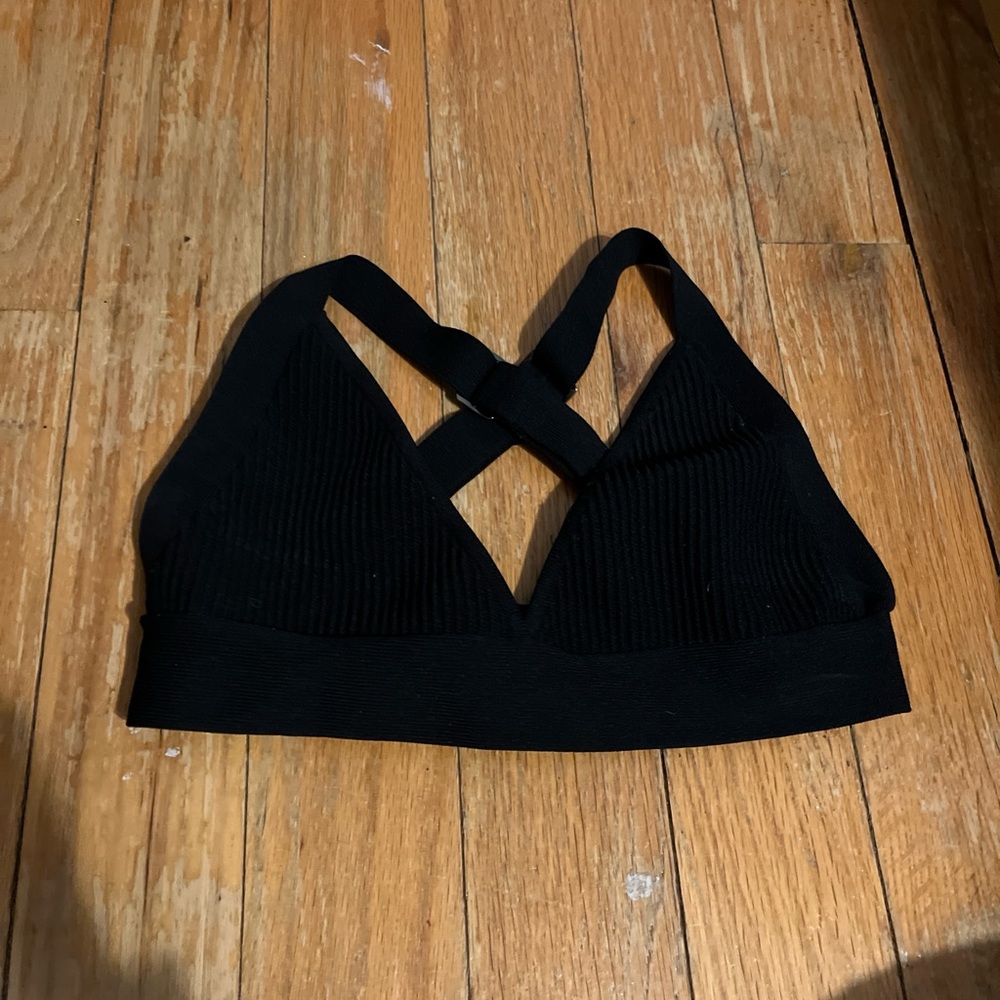 Forever 21 Black Strappy Bralette